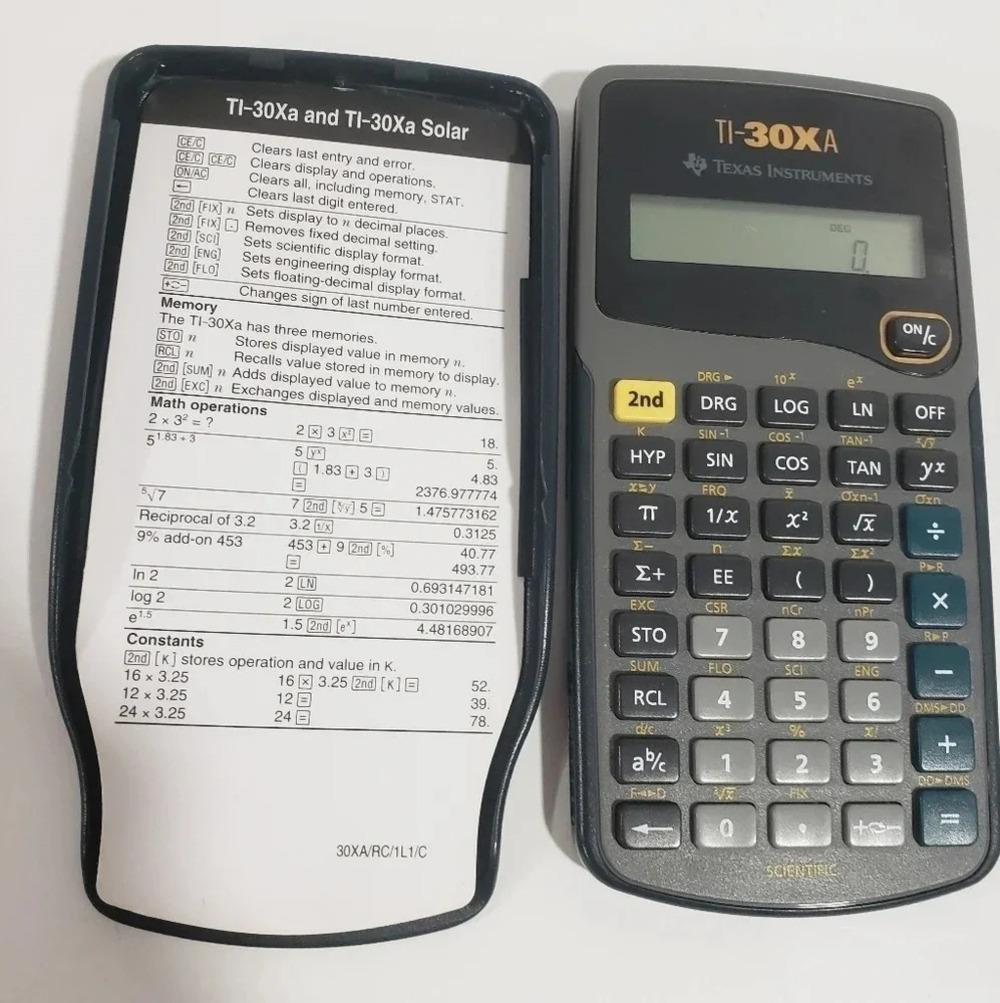 Texas Instruments TI-30XA Scientific Calculator Green